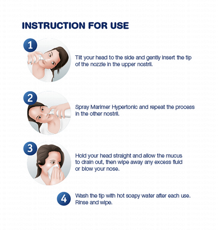 Marimer Hypertonic Microdiffusion Sterile for Blocked Nose, Cold & Sinusitis