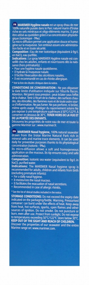 Marimer Isotonic Nasal Solution Spray with Sea Water
