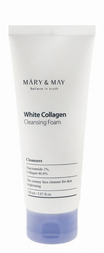 Mary & May Brightening Foaming Creamy Facial Cleanser with White Collagen & Niacinamide