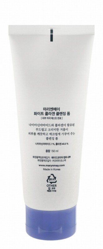 Mary & May Brightening Foaming Creamy Facial Cleanser with White Collagen & Niacinamide