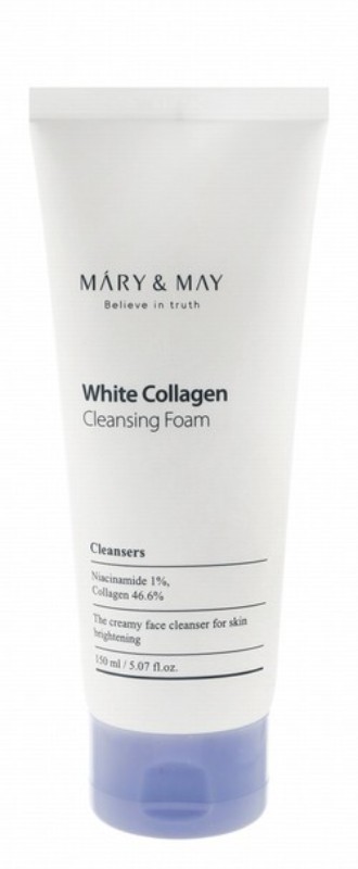 Mary & May Brightening Foaming Creamy Facial Cleanser with White Collagen & Niacinamide