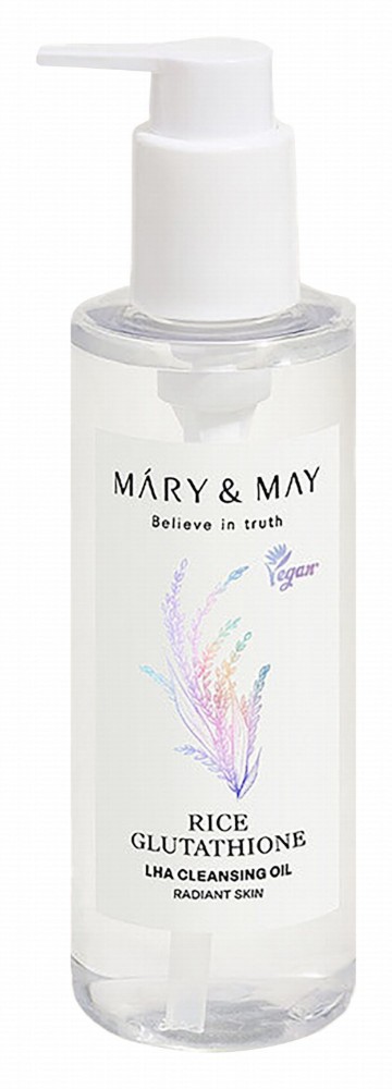 Mary & May Radiant Facial Cleansing Oil for Rice, Glutathione & LHA - vegan
