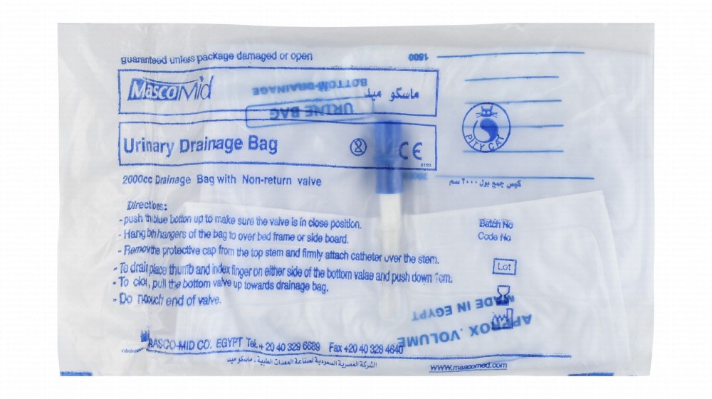 Masco Mid 2L Urine Bag