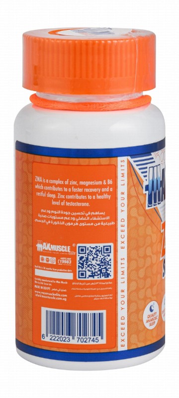 Max Muscle ZMA Sport Supplement for Men