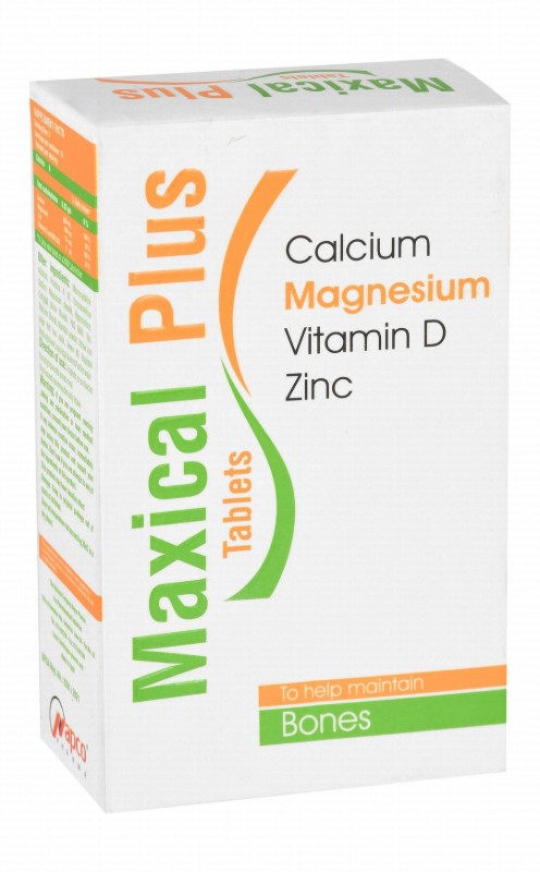 Maxical Plus 800mg Calcium Bones Support Supplement with Magnesium, Vitamin D & Zinc