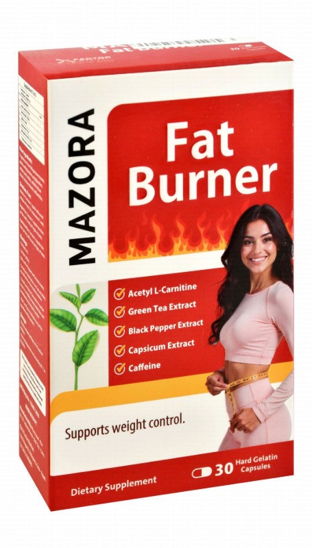 Mazora Fat Burner Supplement with Caffeine & Green Tea Extract for Body Weight Balance