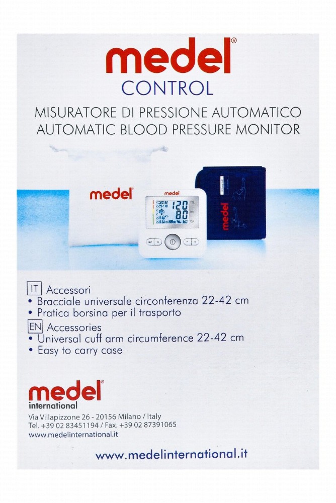Medel Control Automatic Blood Pressure Monitor
