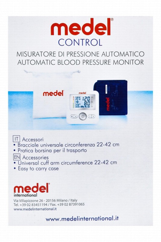 Medel Control Automatic Blood Pressure Monitor