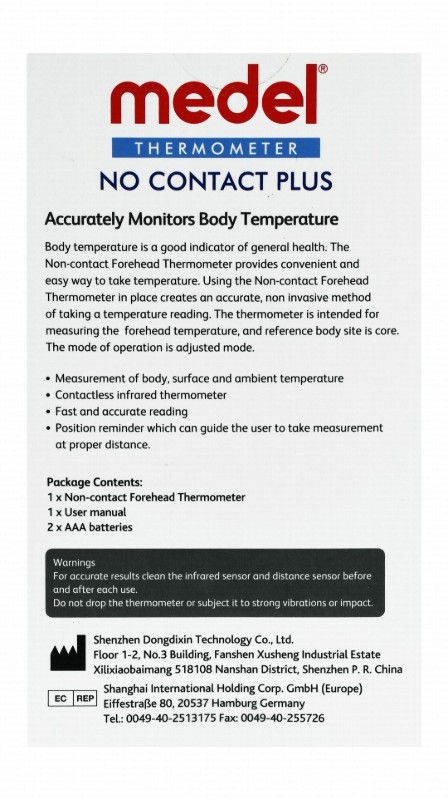 Medel Non-Contact Infrared Thermometer