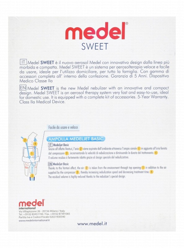 Medel Sweet White Compressor Nebulizer