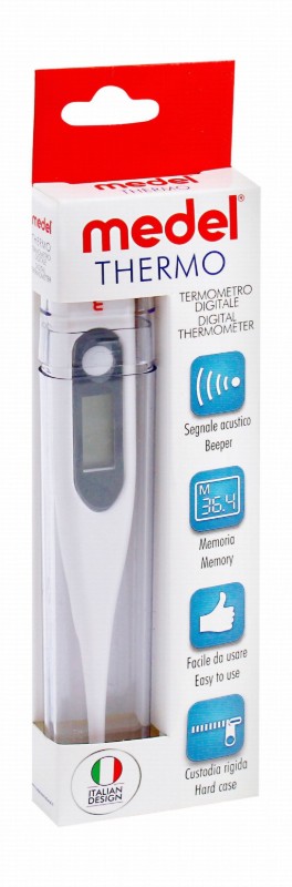 Medel White Digital Thermometer