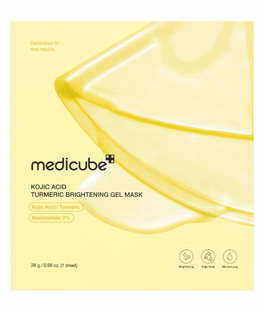 medicube 2% Niacinamide Brightening Fase Sheet Mask with Turmeric & Kojic Acid