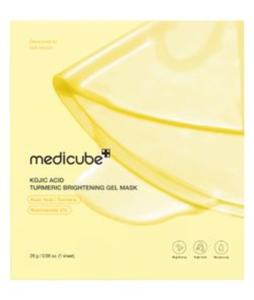 medicube 2% Niacinamide Brightening Fase Sheet Mask with Turmeric & Kojic Acid