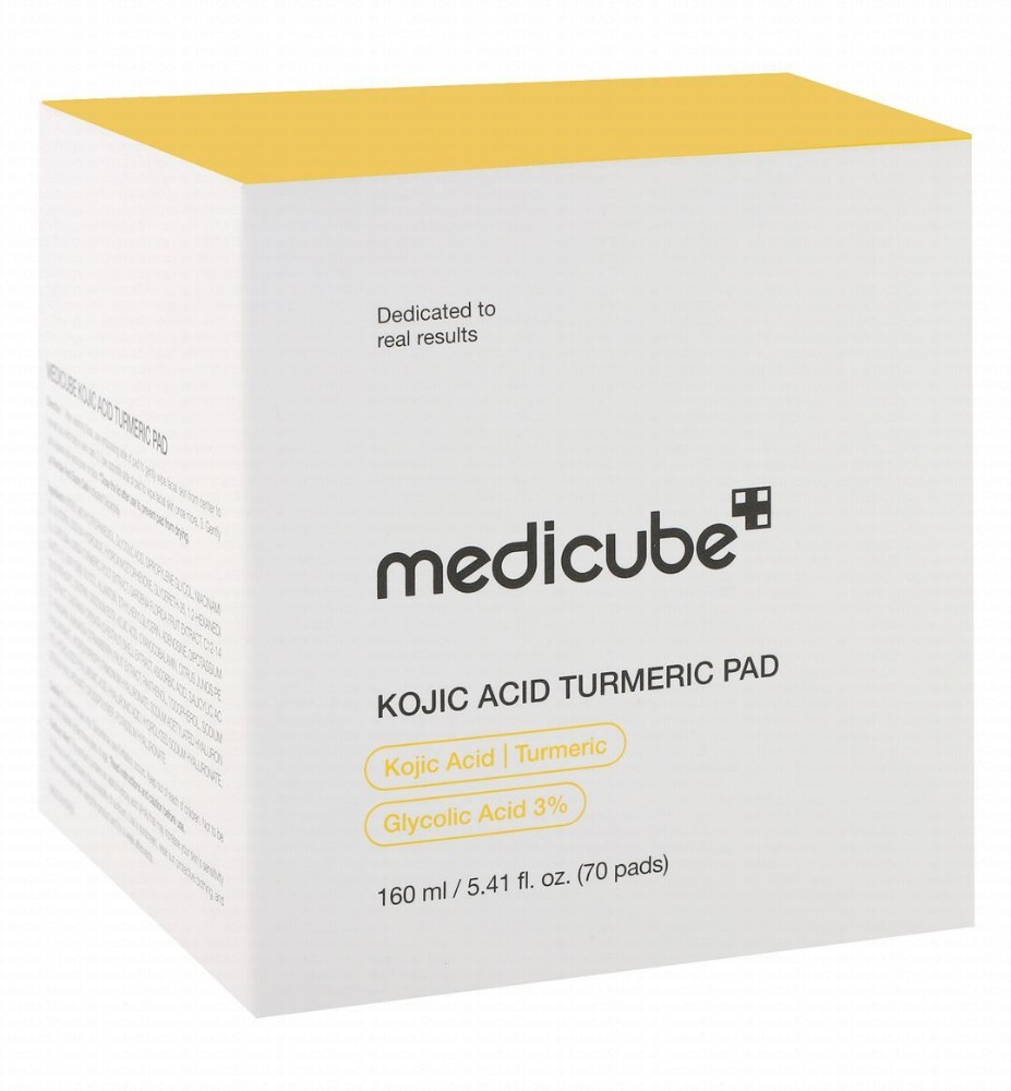 Medicube 3% Glycolic Acid Face Pads with Kojic Acid Turmeric