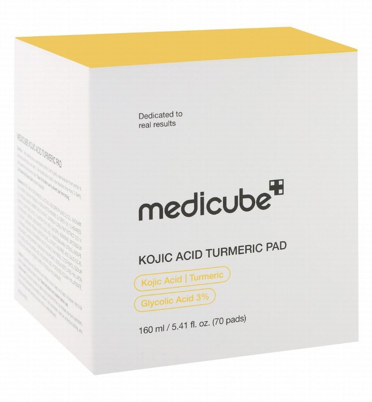 Medicube 3% Glycolic Acid Face Pads with Kojic Acid Turmeric
