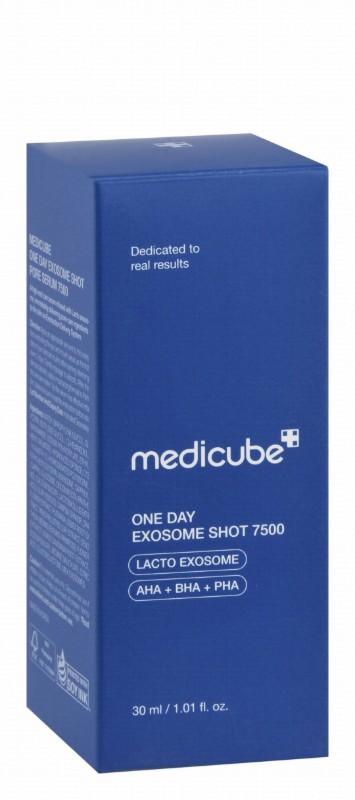 medicube One Day Exosome Shot 7500 Facial Serum with AHA, BHA & PHA