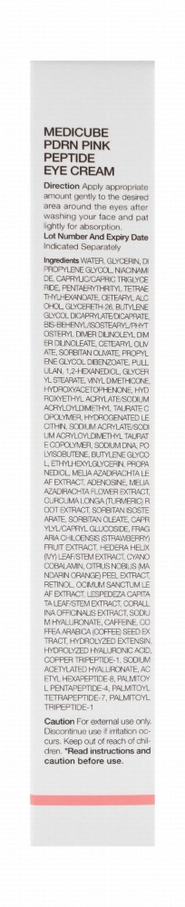 medicube PDRN Pink Peptide Reviving & Firming Eye Cream with Niacinamide for Tired Eyes