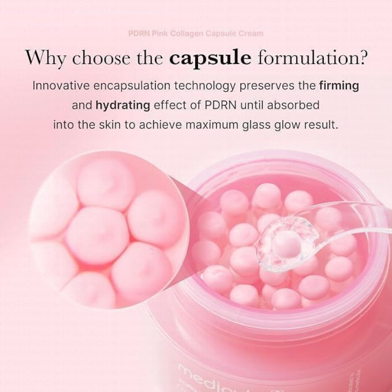 medicube Plus Capsule Face Cream with PDRN, Pink Collagen & Niacinamide