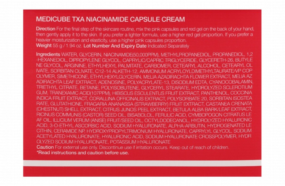 medicube Plus Capsule Face Cream with TXA & Niacinamide