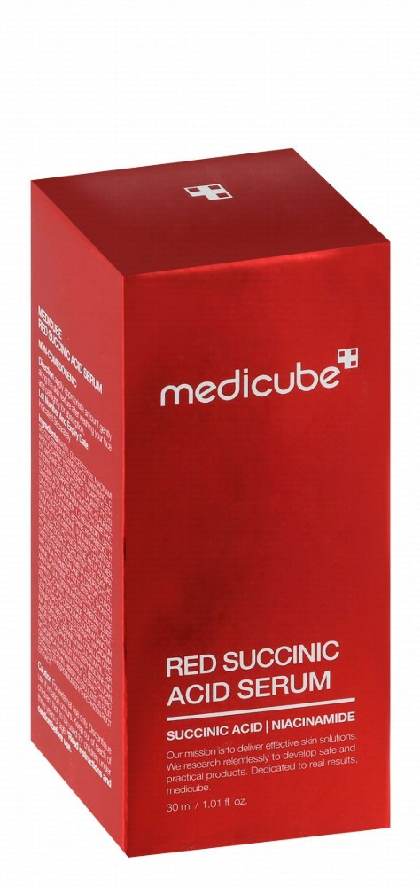 medicube Red Facial Serum with Succinic Acid & Niacinamide - non comedogenic