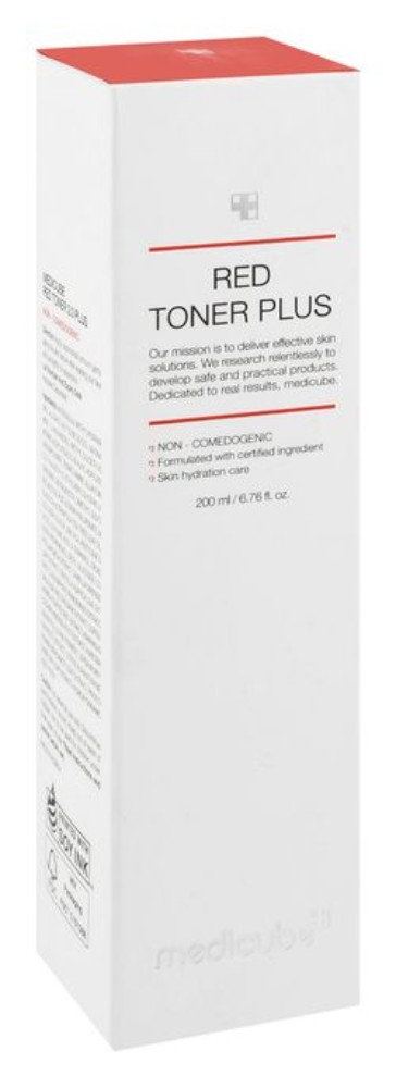 medicube Red Toner Plus - non comedogenic