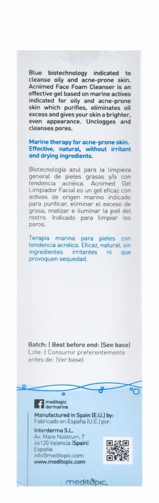 Meditopic Acnimed Facial Foam Cleanser for Acne-Prone & Sensitive Skin