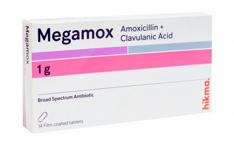 Megamox 1g Amoxicillin & Clavulanic Acid Broad Spectrum Antibiotic