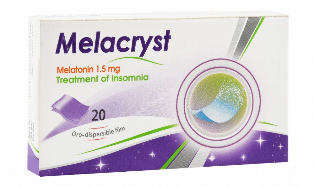 Melacryst 1.5mg Melatonin Orodispersible Films for Treating Insomnia