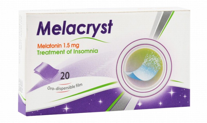 Melacryst 1.5mg Melatonin Orodispersible Films for Treating Insomnia