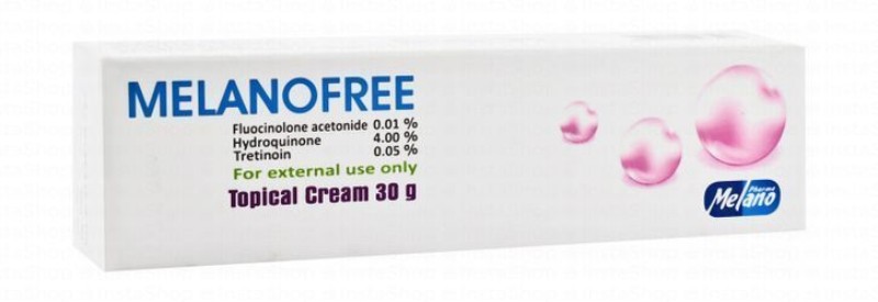 Melanofree 4% Hydroquinone, 0.05% Tretinoin & 0.01% Fluocinolone Acetonide Topical Cream