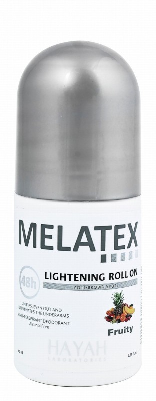 Melatex 48H Lightening & Anti-Brown Spot Antiperspirant Roll-On Deodorant Fruity Scent - alcohol free