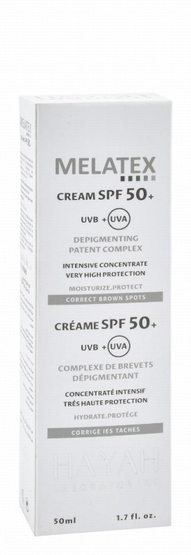 Melatex Hypoallergenic Moisturizing & Protecting Sunscreen SPF50+ - non comedogenic