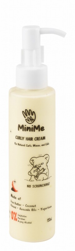 MiniMe Cream with Shea Butter, Coconut & Almond Oils for Curly, Wavy & Coily Hair - sulfates free, parabens free, drying alcohol free