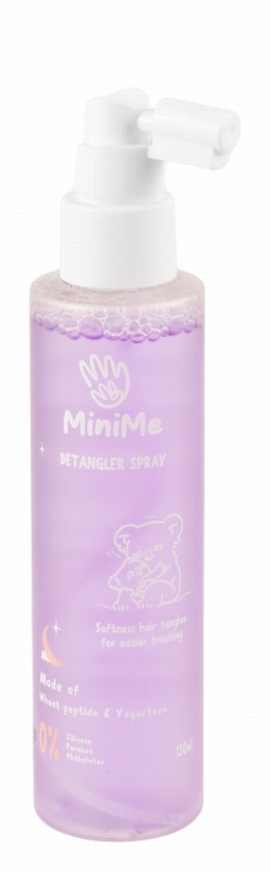 MiniMe Detangler Hair Spray with Wheat Peptides & Yogurteen - silicone free, parabens free, phthalates free