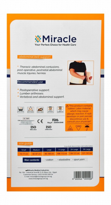 Miracle 0012 Medium Abdominal Belt Support (82-87cm)