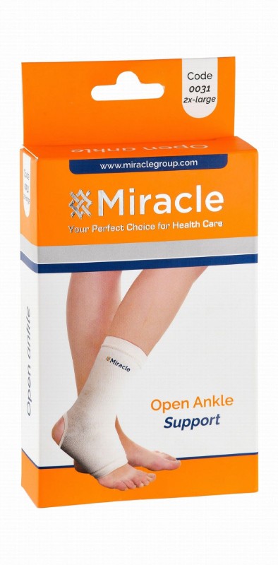 Miracle 0031 2XL White Open Ankle Support (26-28cm)