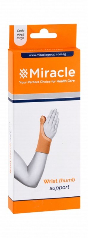 Miracle 0045 Large Beige Right Wrist & Thumb Support (18cm)