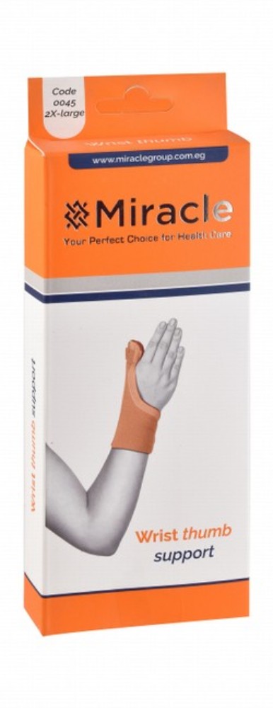 Miracle 2XL Beige 22cm Left Wrist & Thumb Support