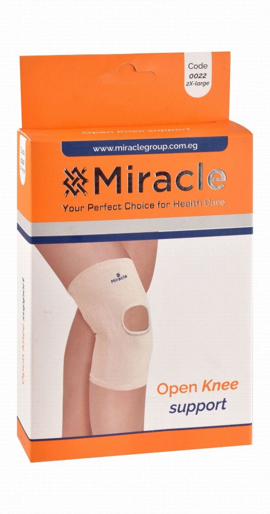 Miracle 2XL White Open Knee Support (46.9-51.9cm)