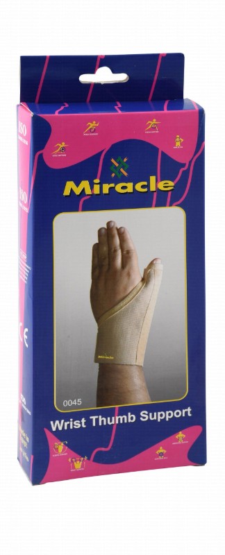 Miracle 3XL Beige 24cm Left Wrist & Thumb Support