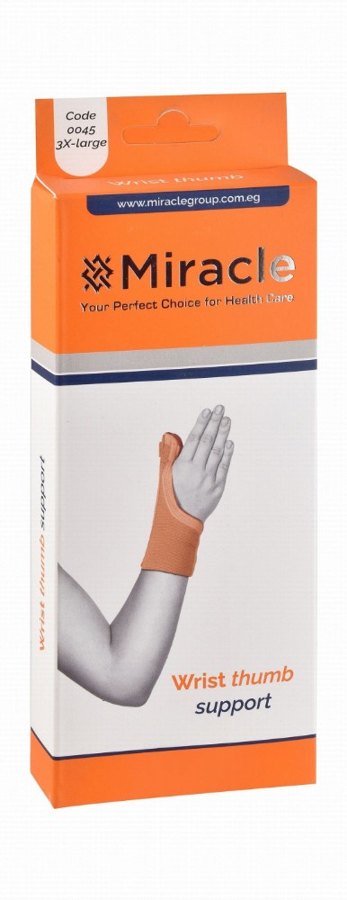 Miracle 3XL Beige 24cm Right Wrist & Thumb Support