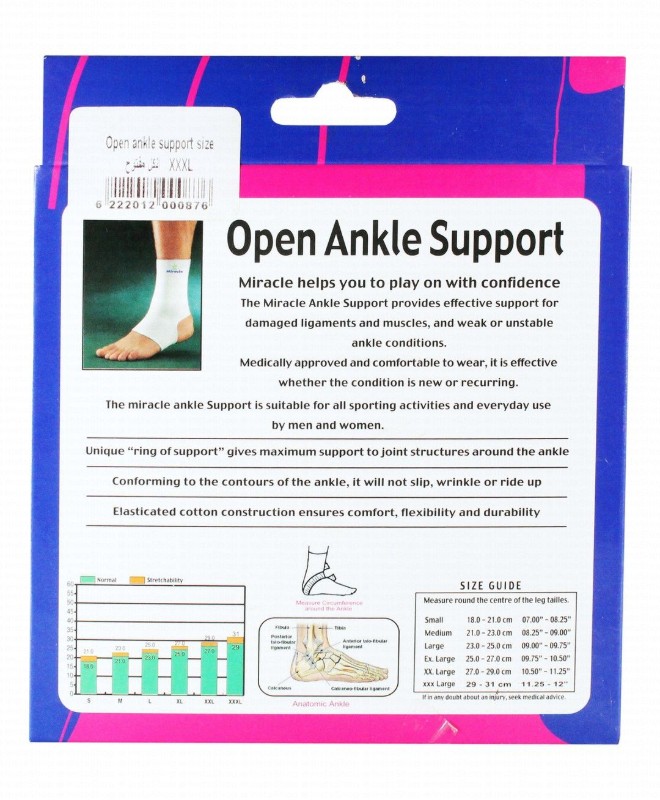 Miracle 3XL Open Ankle Support 0031 (29-31cm)