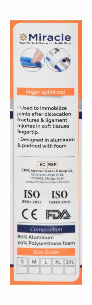 Miracle Large Finger Splint Cot