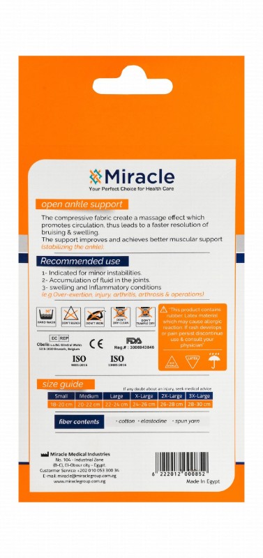 Miracle XL Open Ankle Support (25-27cm)