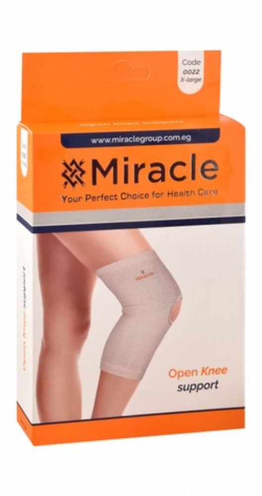 Miracle XL White Open Knee Support (41.9-46.9cm)