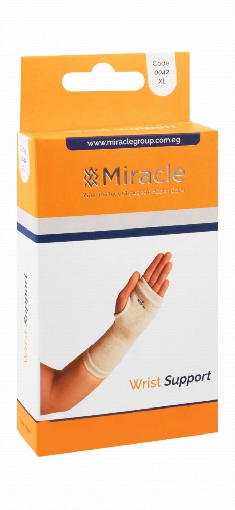 Miracle XL White Wrist Support (19-21cm)