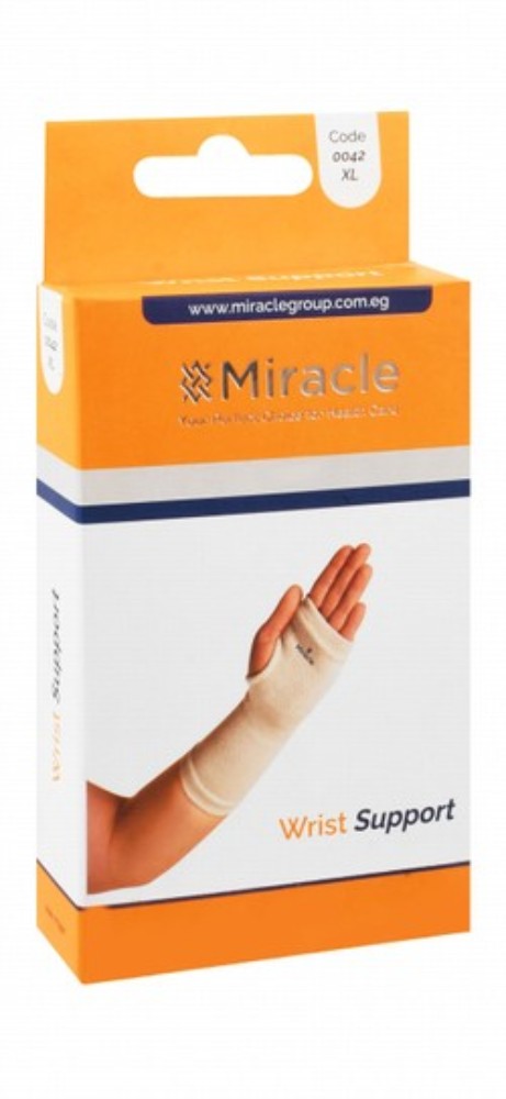 Miracle XL White Wrist Support (19-21cm)