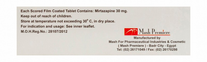Mirtimash 30mg Mirtazapine