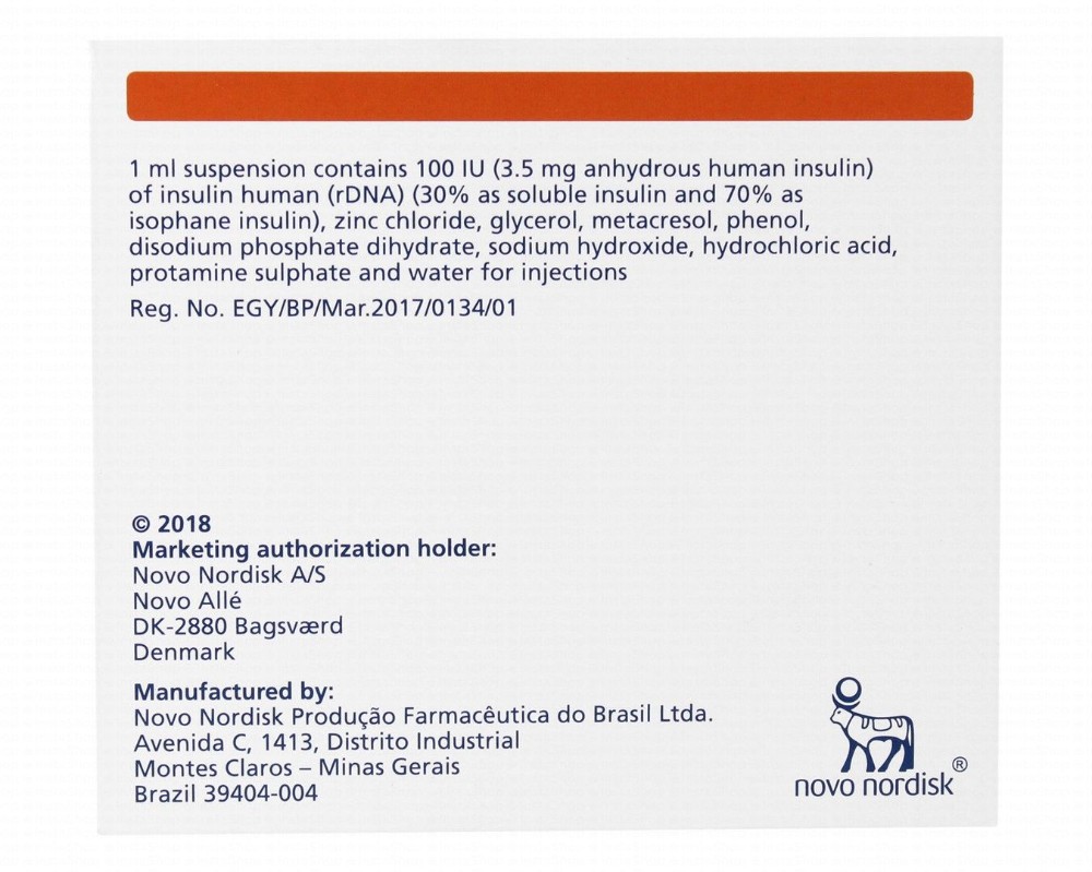Mixtard 30 Penfill 100IU/ml Insulin