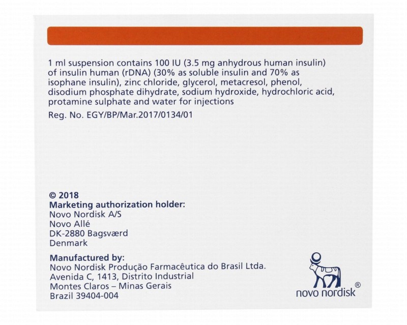 Mixtard 30 Penfill 100IU/ml Insulin